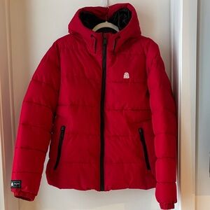 Men's Red Puffer Jacket